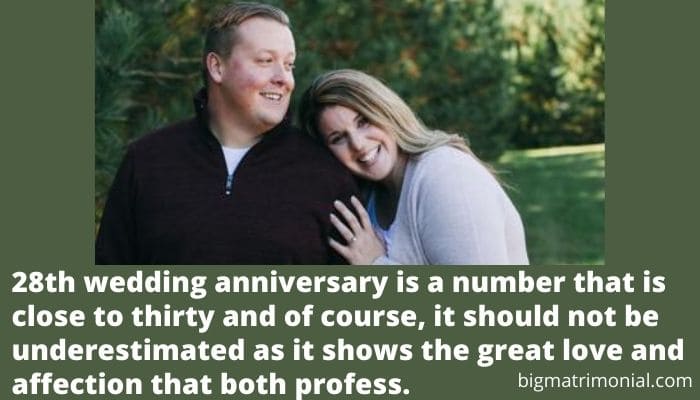 28th Wedding Anniversary Meaning